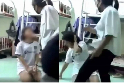 Nữ sinh lớp 10 ở Kon Tum bị bạn bắt quỳ gối, đánh tới tấp vào mặt
